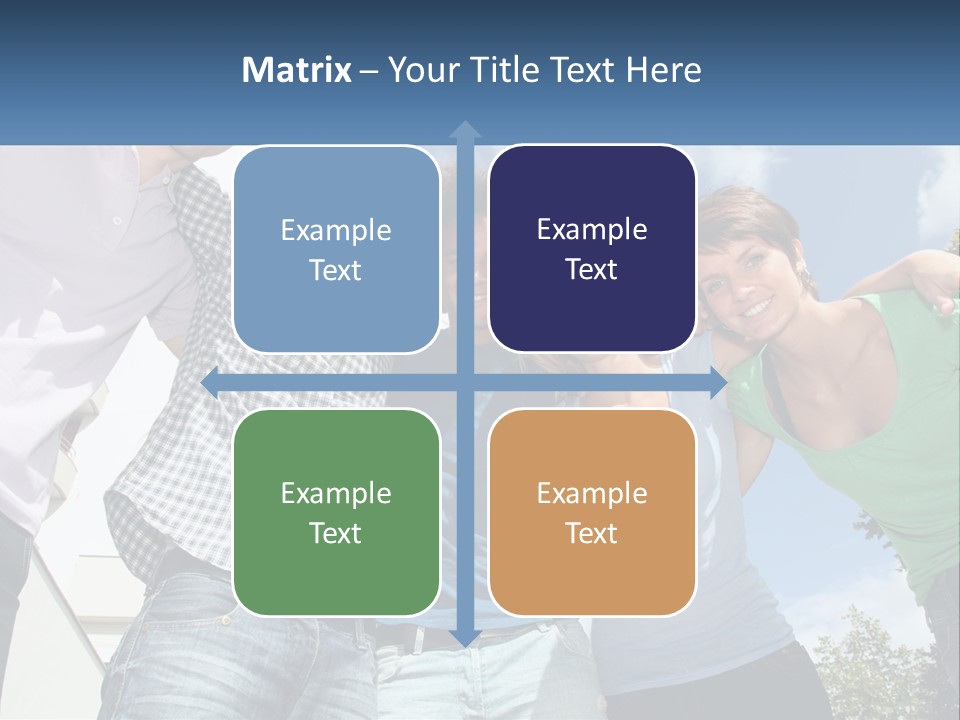 A Group Of People Standing Next To Each Other PowerPoint Template