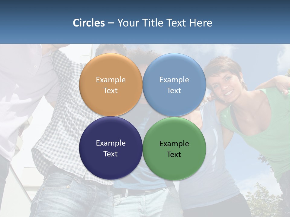 A Group Of People Standing Next To Each Other PowerPoint Template