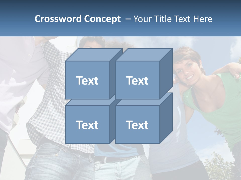 A Group Of People Standing Next To Each Other PowerPoint Template