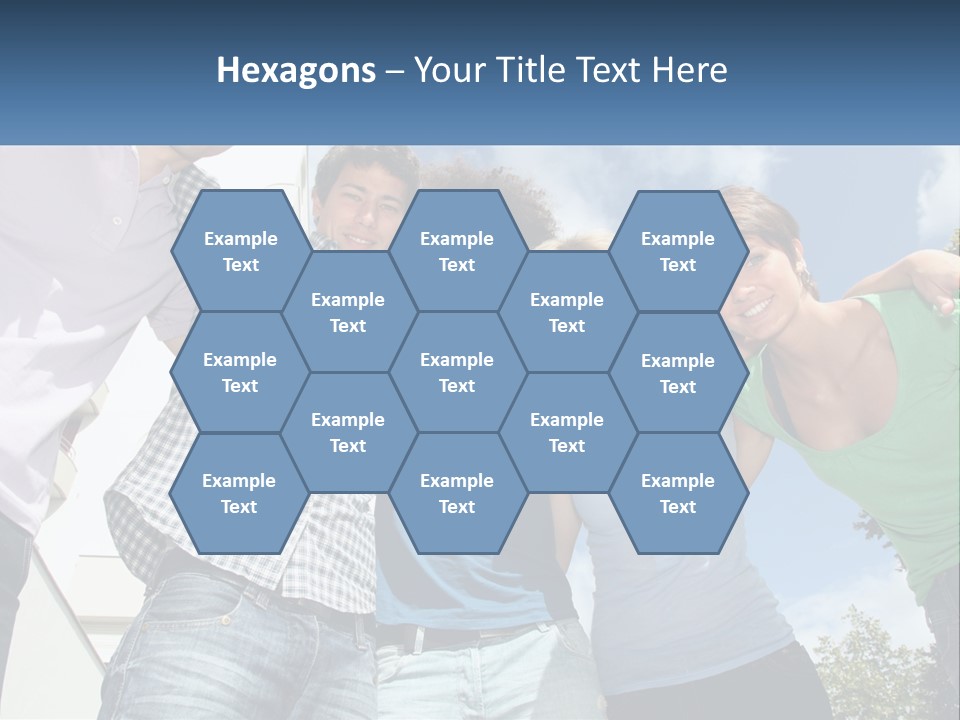 A Group Of People Standing Next To Each Other PowerPoint Template