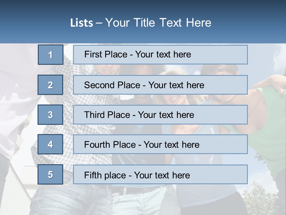 A Group Of People Standing Next To Each Other PowerPoint Template