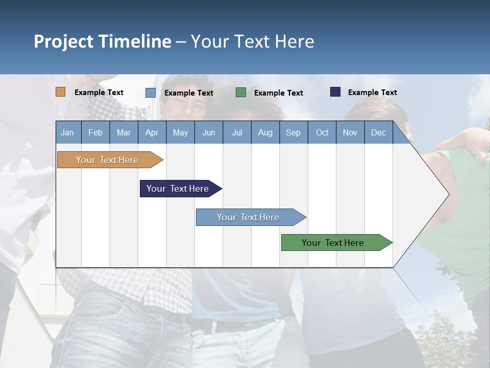 A Group Of People Standing Next To Each Other PowerPoint Template