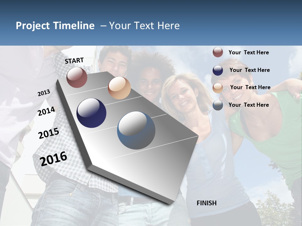 A Group Of People Standing Next To Each Other PowerPoint Template