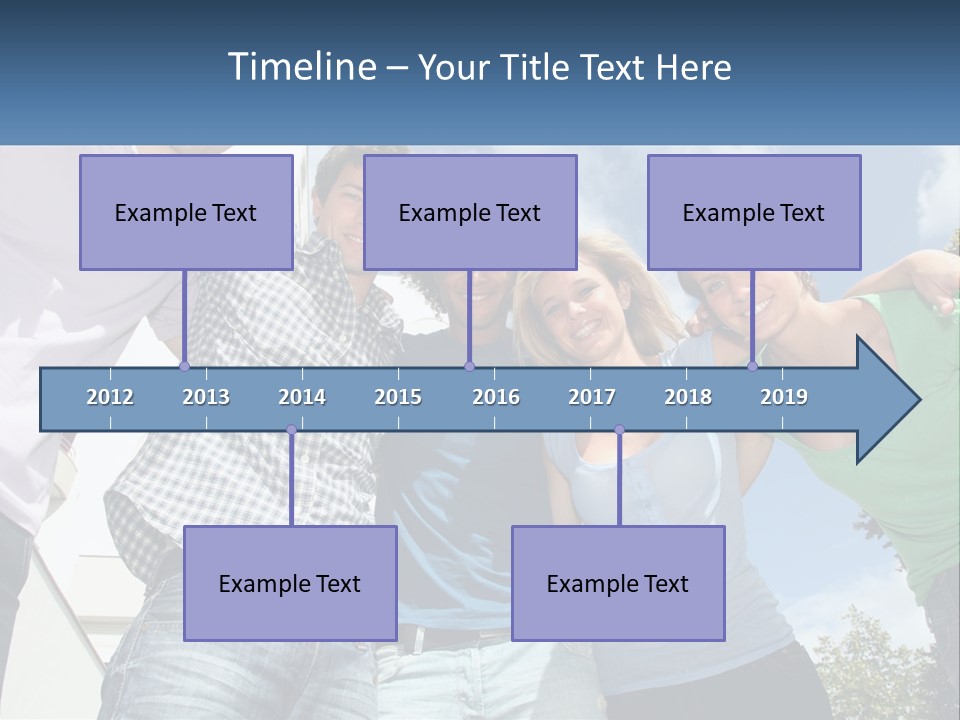 A Group Of People Standing Next To Each Other PowerPoint Template
