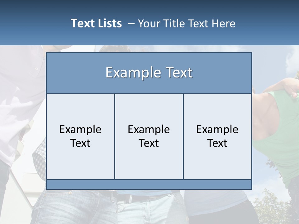 A Group Of People Standing Next To Each Other PowerPoint Template