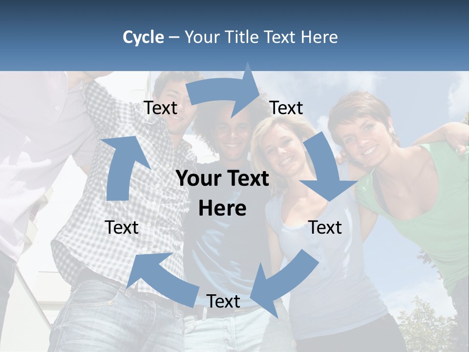 A Group Of People Standing Next To Each Other PowerPoint Template