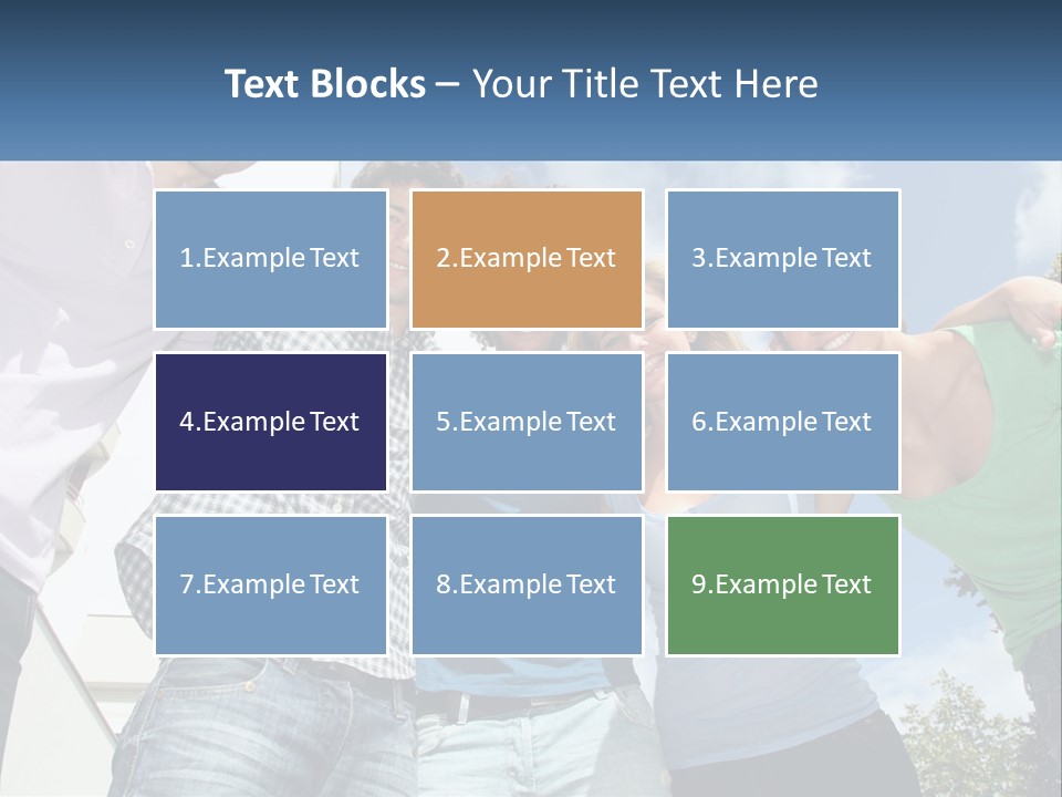 A Group Of People Standing Next To Each Other PowerPoint Template