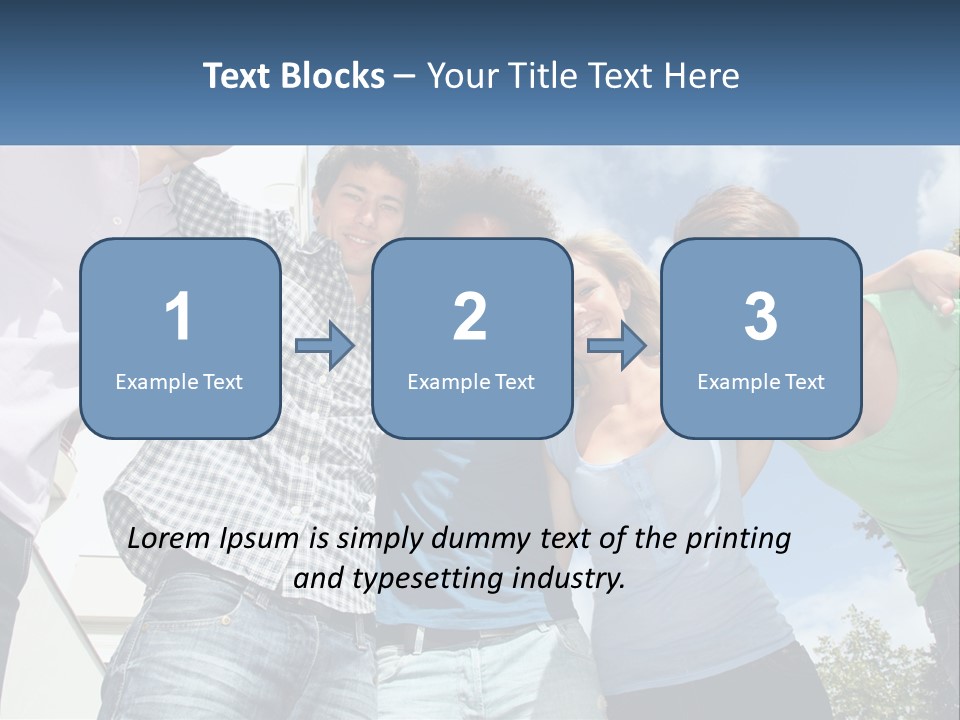 A Group Of People Standing Next To Each Other PowerPoint Template