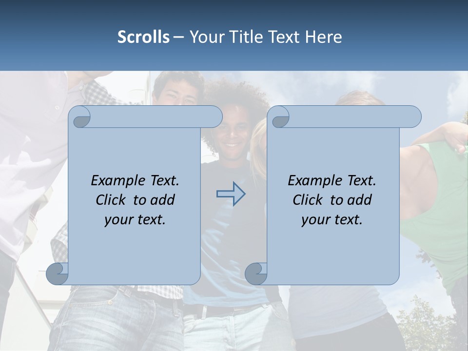 A Group Of People Standing Next To Each Other PowerPoint Template