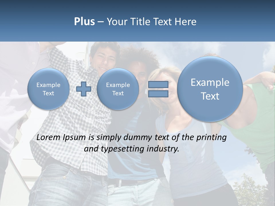 A Group Of People Standing Next To Each Other PowerPoint Template