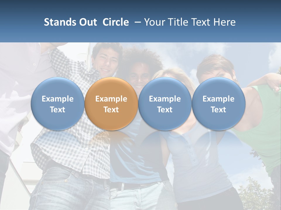 A Group Of People Standing Next To Each Other PowerPoint Template