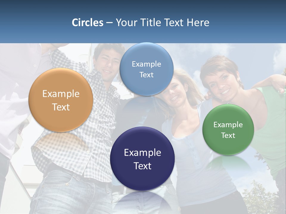 A Group Of People Standing Next To Each Other PowerPoint Template