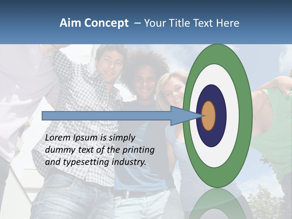 A Group Of People Standing Next To Each Other PowerPoint Template