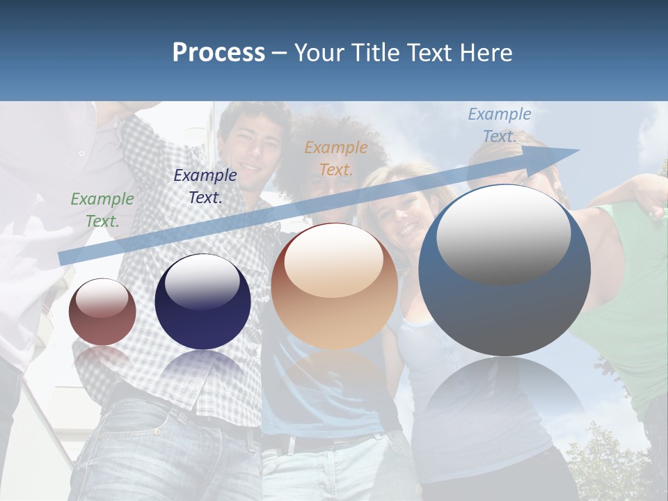 A Group Of People Standing Next To Each Other PowerPoint Template