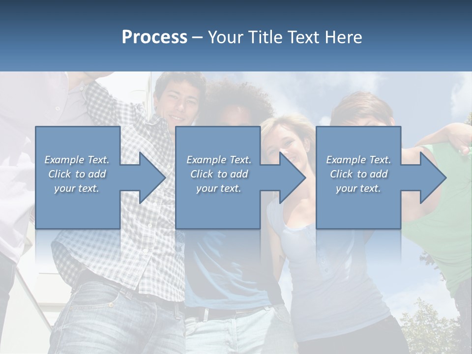 A Group Of People Standing Next To Each Other PowerPoint Template