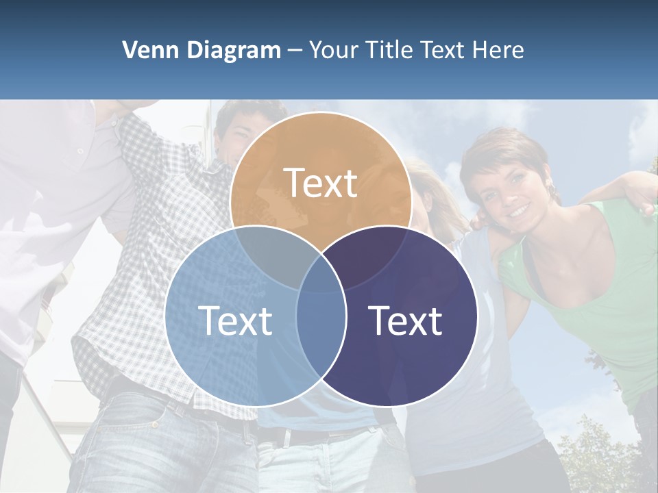 A Group Of People Standing Next To Each Other PowerPoint Template