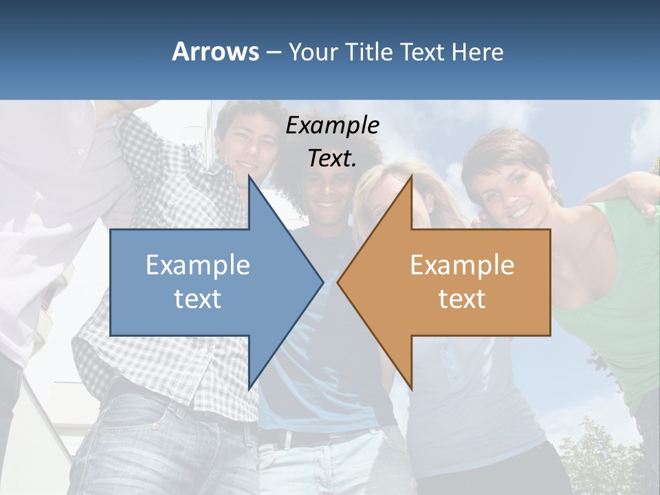 A Group Of People Standing Next To Each Other PowerPoint Template