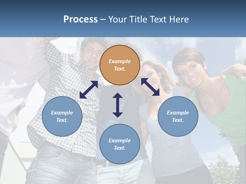 A Group Of People Standing Next To Each Other PowerPoint Template