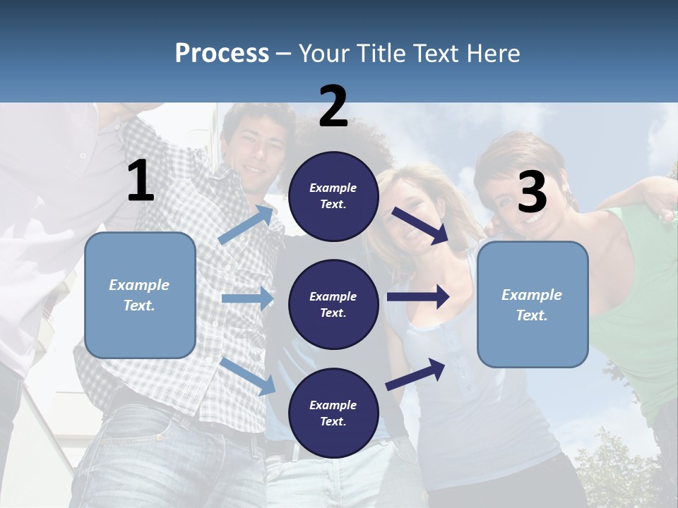 A Group Of People Standing Next To Each Other PowerPoint Template
