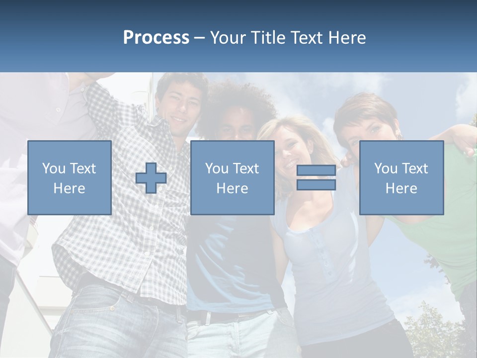 A Group Of People Standing Next To Each Other PowerPoint Template