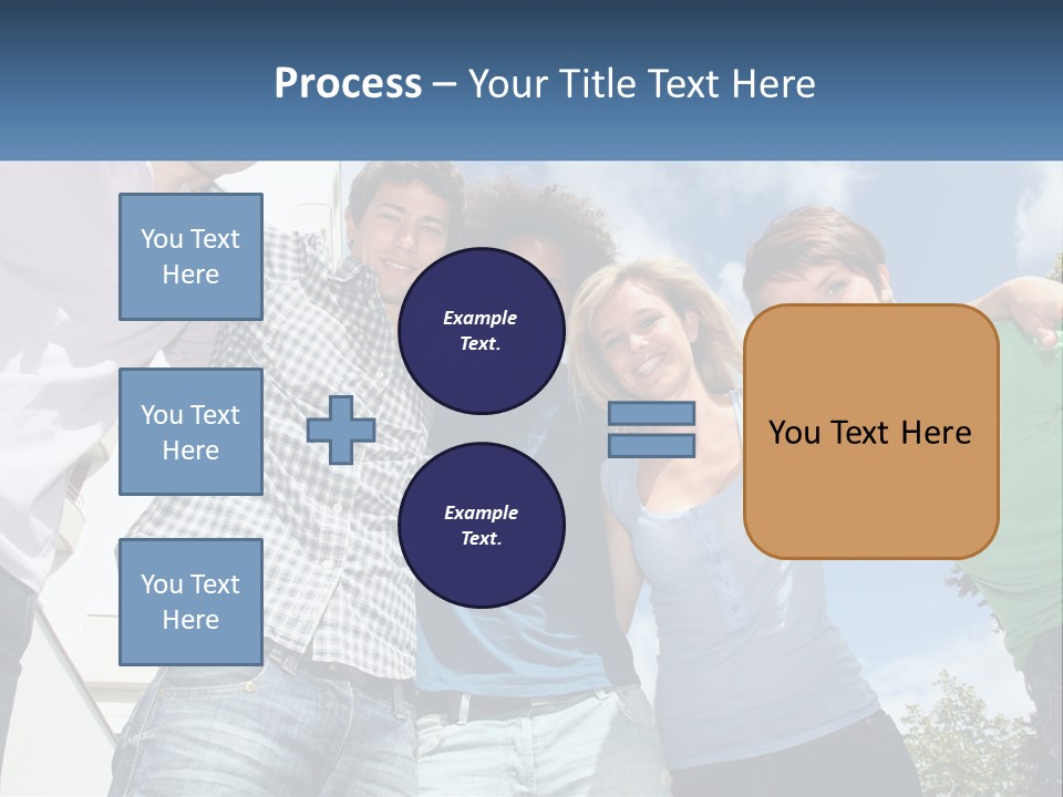 A Group Of People Standing Next To Each Other PowerPoint Template