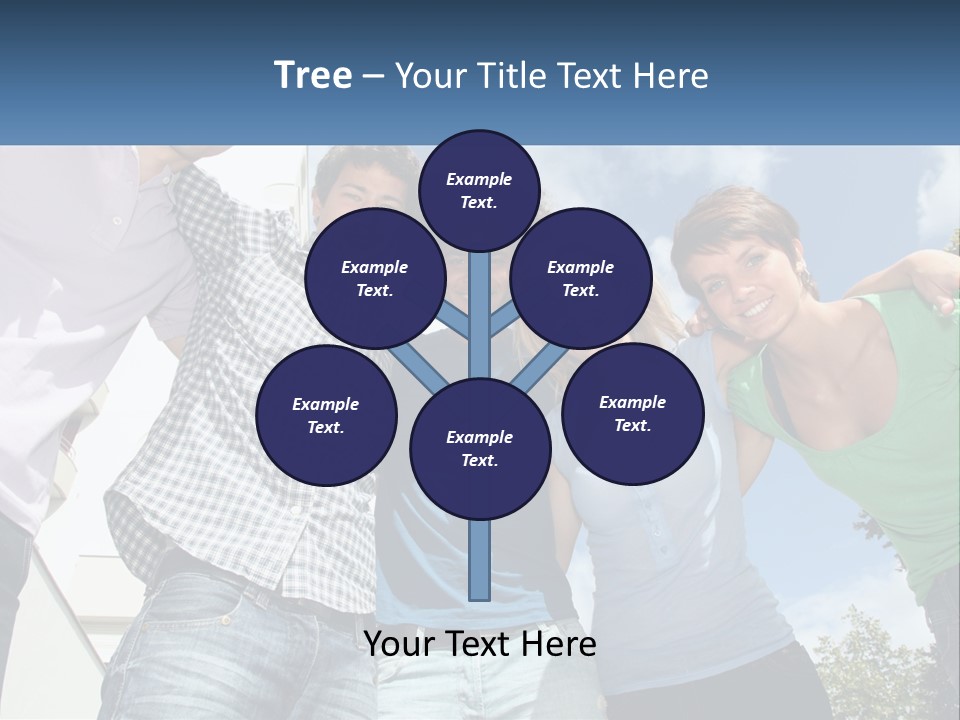 A Group Of People Standing Next To Each Other PowerPoint Template