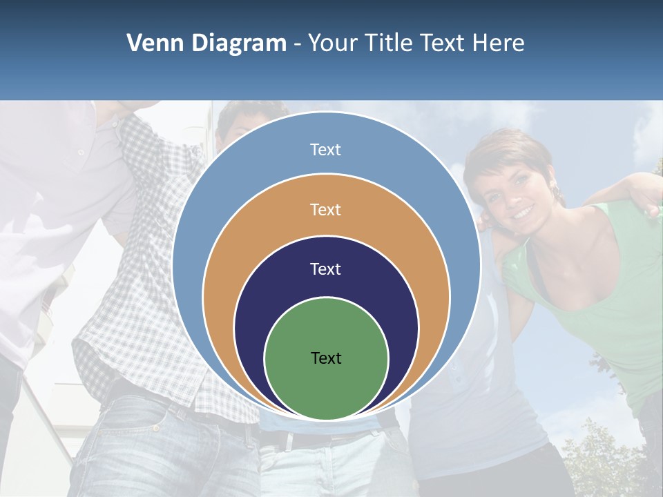 A Group Of People Standing Next To Each Other PowerPoint Template