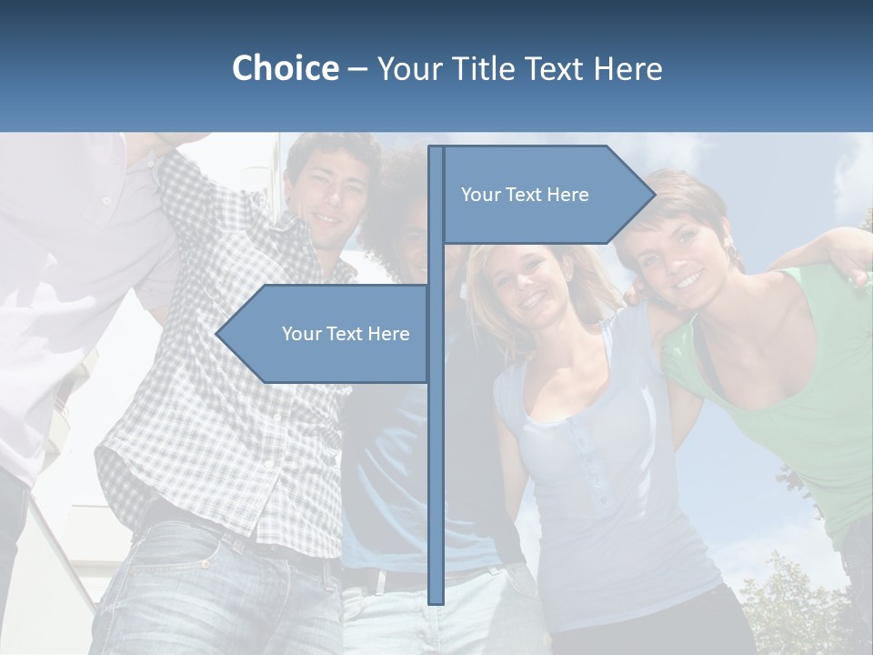 A Group Of People Standing Next To Each Other PowerPoint Template