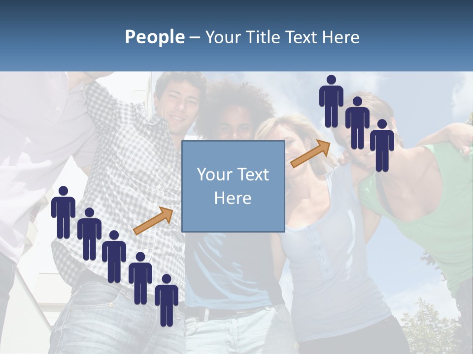 A Group Of People Standing Next To Each Other PowerPoint Template