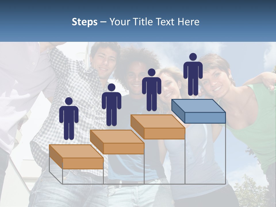 A Group Of People Standing Next To Each Other PowerPoint Template