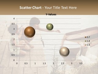 A Woman And A Child On A Dock Near A Boat PowerPoint Template