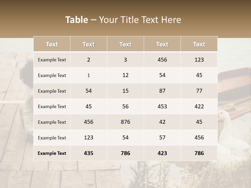 A Woman And A Child On A Dock Near A Boat PowerPoint Template