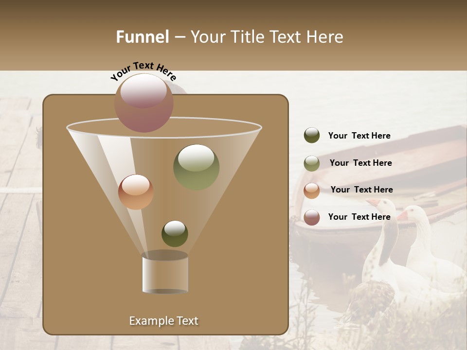 A Woman And A Child On A Dock Near A Boat PowerPoint Template