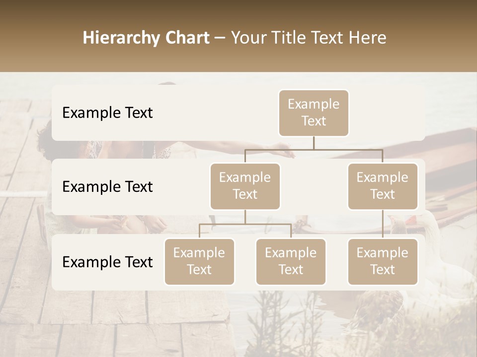 A Woman And A Child On A Dock Near A Boat PowerPoint Template