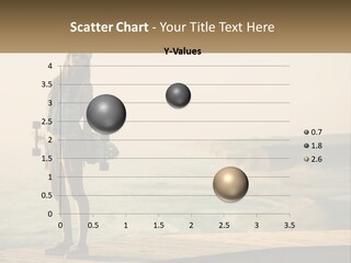 A Young Girl Holding A Skateboard Standing On A Pier PowerPoint Template