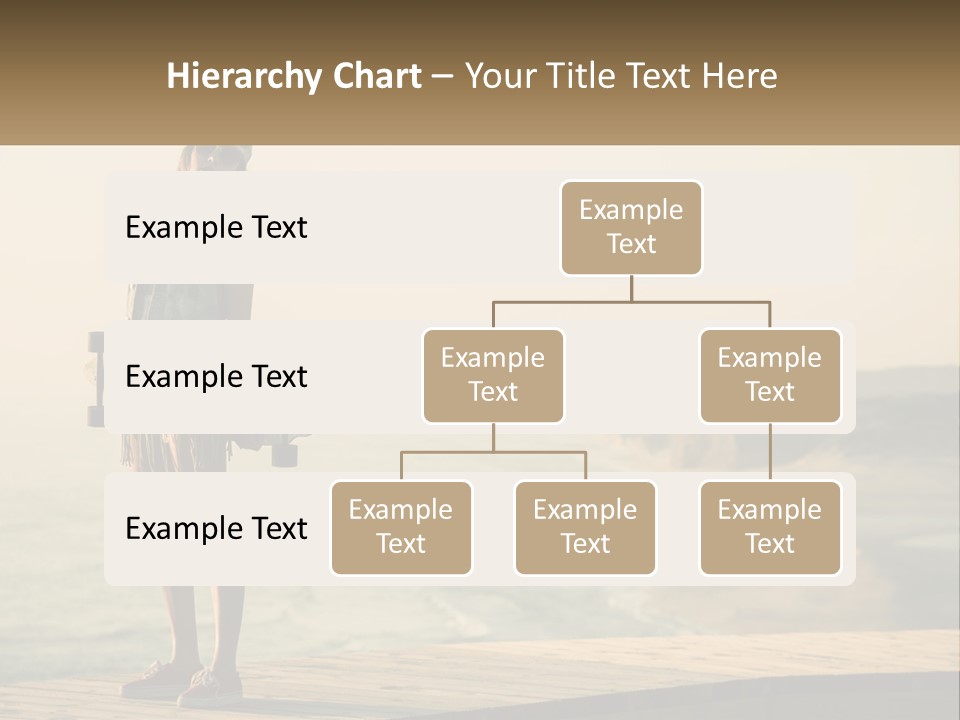 A Young Girl Holding A Skateboard Standing On A Pier PowerPoint Template