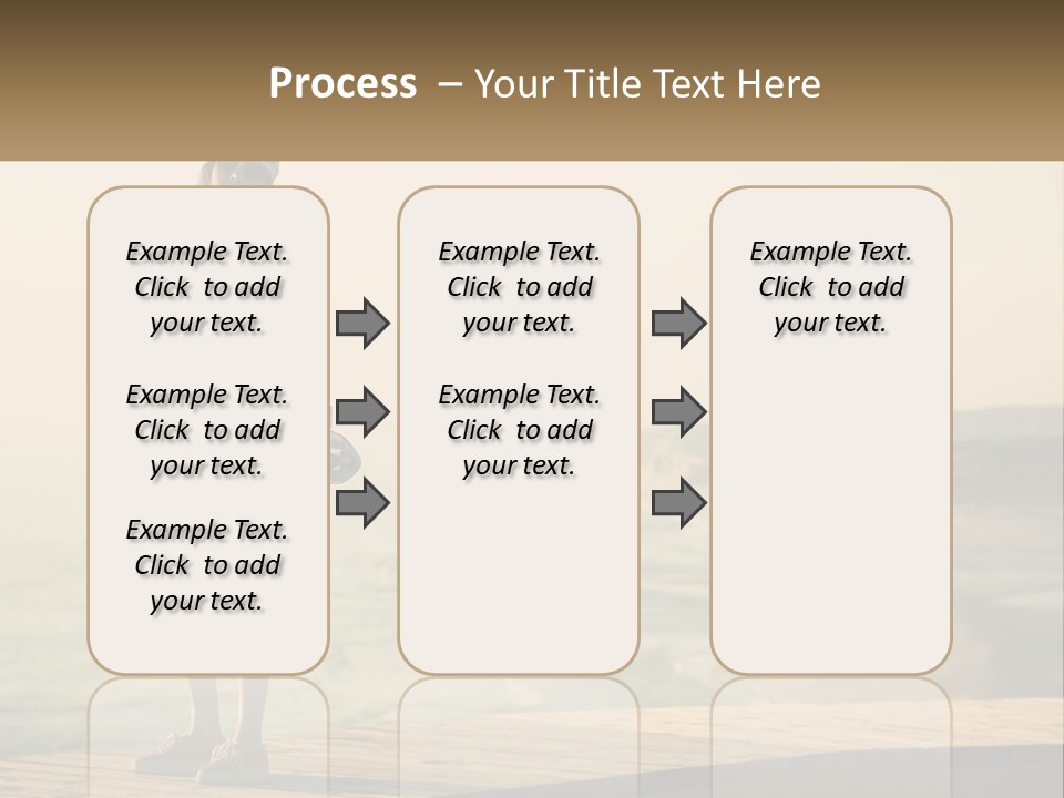 A Young Girl Holding A Skateboard Standing On A Pier PowerPoint Template