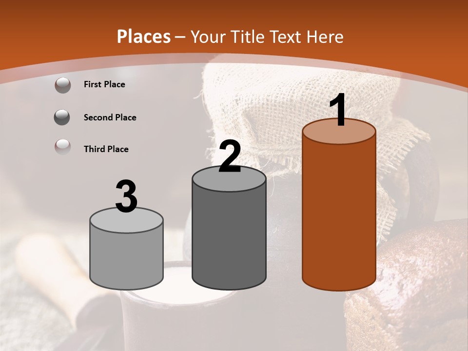 A Table Topped With A Loaf Of Bread And A Cup Of Coffee PowerPoint Template