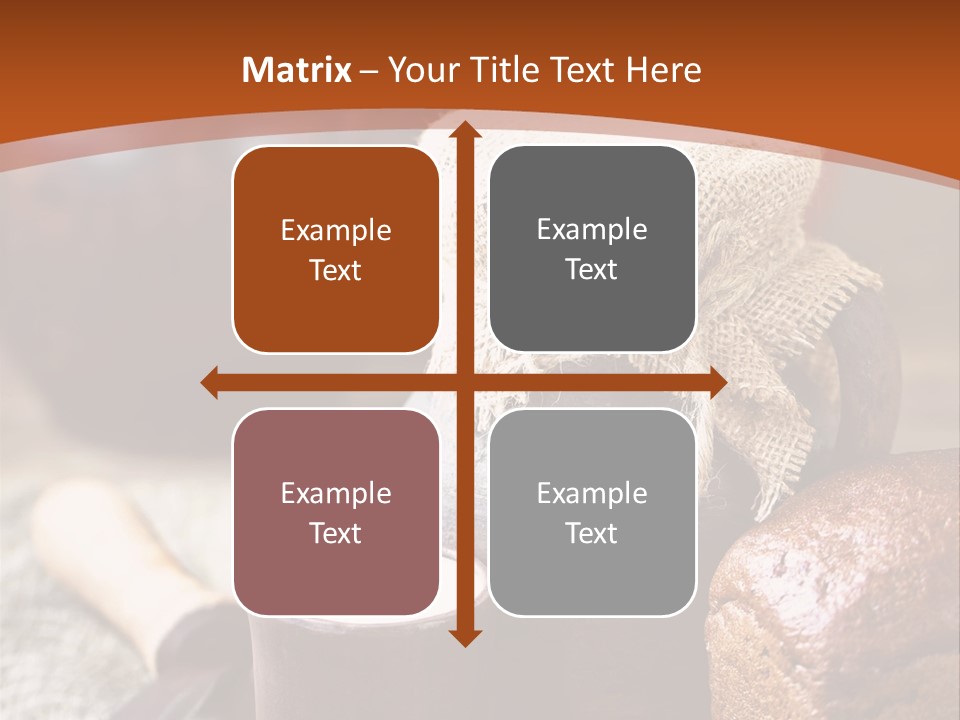 A Table Topped With A Loaf Of Bread And A Cup Of Coffee PowerPoint Template