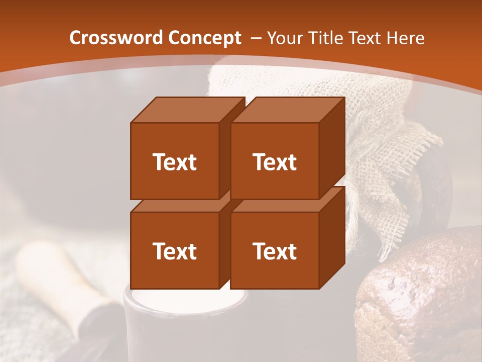 A Table Topped With A Loaf Of Bread And A Cup Of Coffee PowerPoint Template