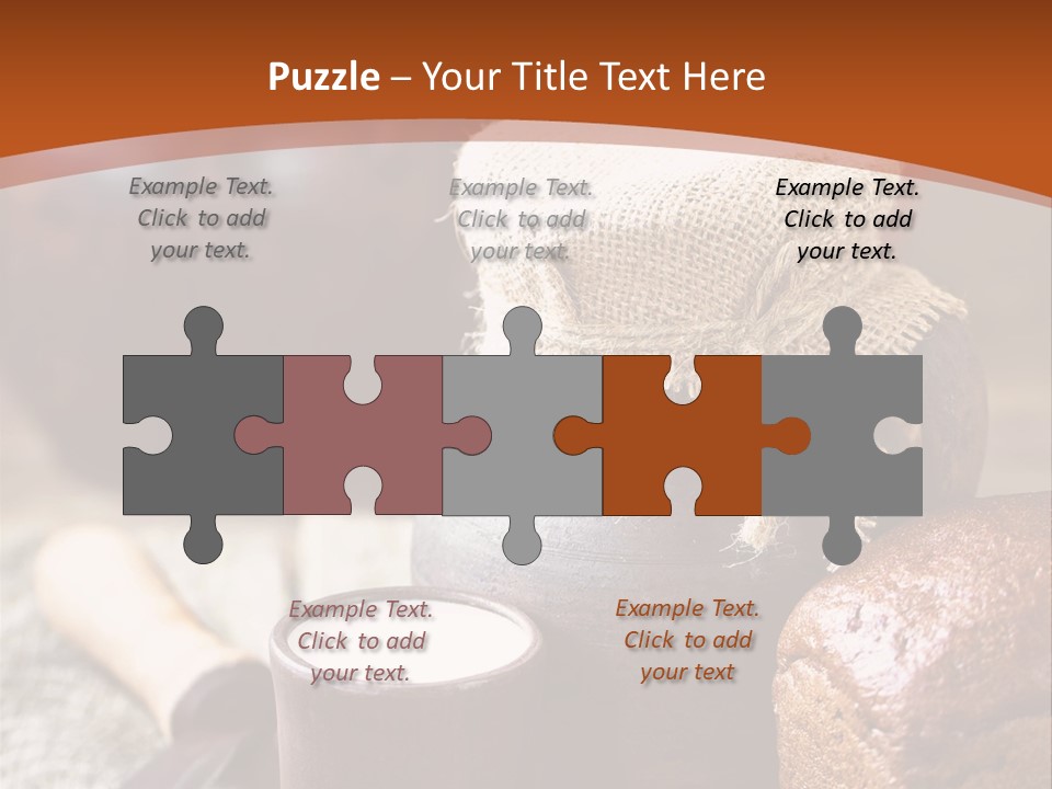 A Table Topped With A Loaf Of Bread And A Cup Of Coffee PowerPoint Template