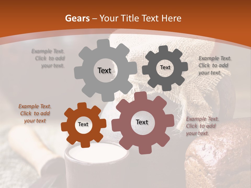 A Table Topped With A Loaf Of Bread And A Cup Of Coffee PowerPoint Template