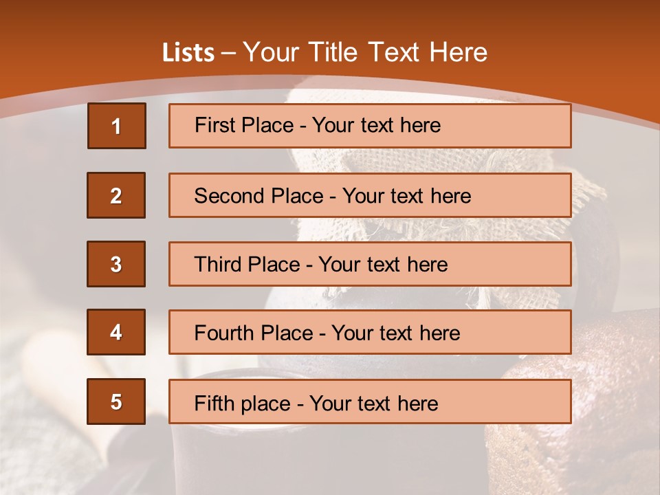 A Table Topped With A Loaf Of Bread And A Cup Of Coffee PowerPoint Template