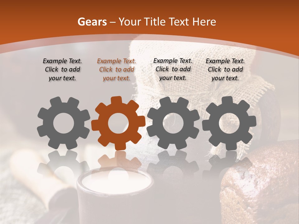 A Table Topped With A Loaf Of Bread And A Cup Of Coffee PowerPoint Template