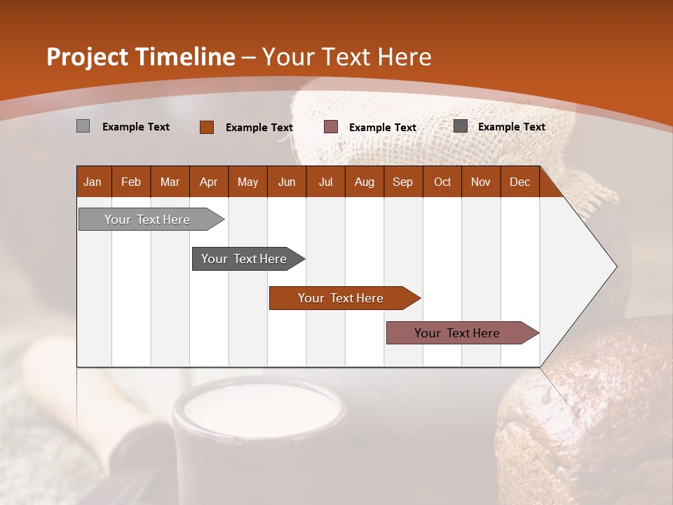A Table Topped With A Loaf Of Bread And A Cup Of Coffee PowerPoint Template