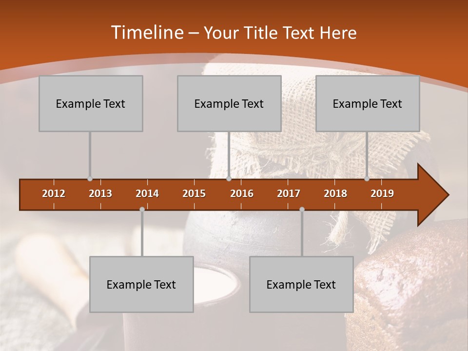 A Table Topped With A Loaf Of Bread And A Cup Of Coffee PowerPoint Template
