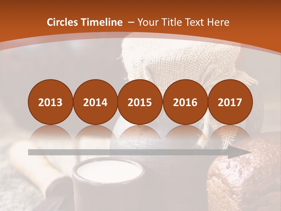 A Table Topped With A Loaf Of Bread And A Cup Of Coffee PowerPoint Template