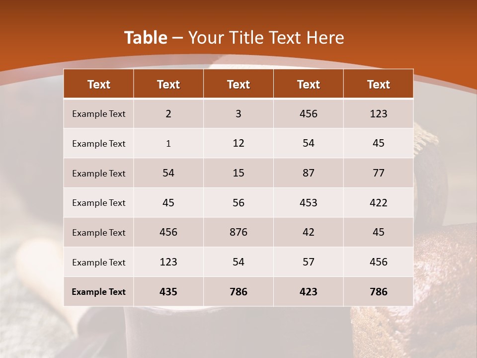 A Table Topped With A Loaf Of Bread And A Cup Of Coffee PowerPoint Template