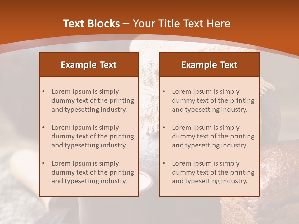A Table Topped With A Loaf Of Bread And A Cup Of Coffee PowerPoint Template