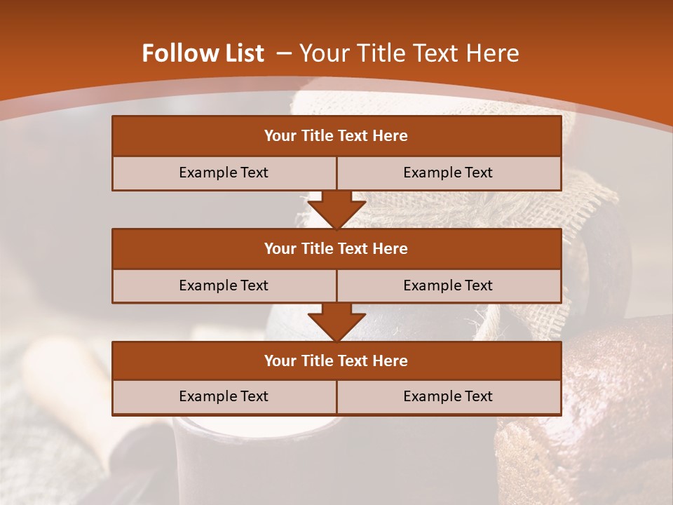 A Table Topped With A Loaf Of Bread And A Cup Of Coffee PowerPoint Template